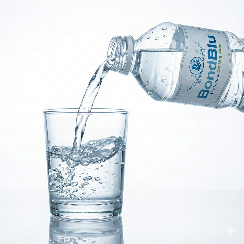 BondBlu Glass Water Bottle